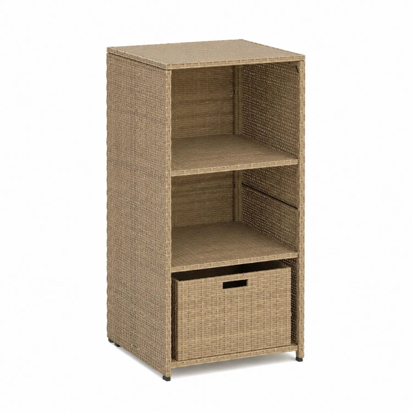 Étagère en rotin avec tiroir 80 x 40 x 30 cm