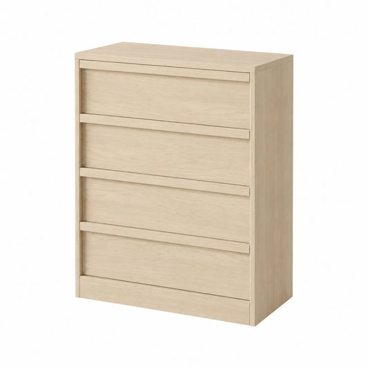 Commode 4 tiroirs en bois clair